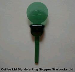 Coffee Cup Lid Sip Hole Plug Stopper Stix To Go, Soccer Design Pack of 30
