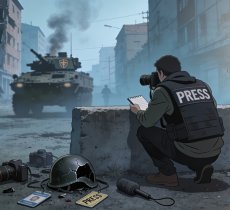 Journalism article about Goodbye 2025, globally a deadliest year for journalists